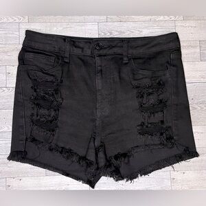 Cello Black Denim Shorts Size Large